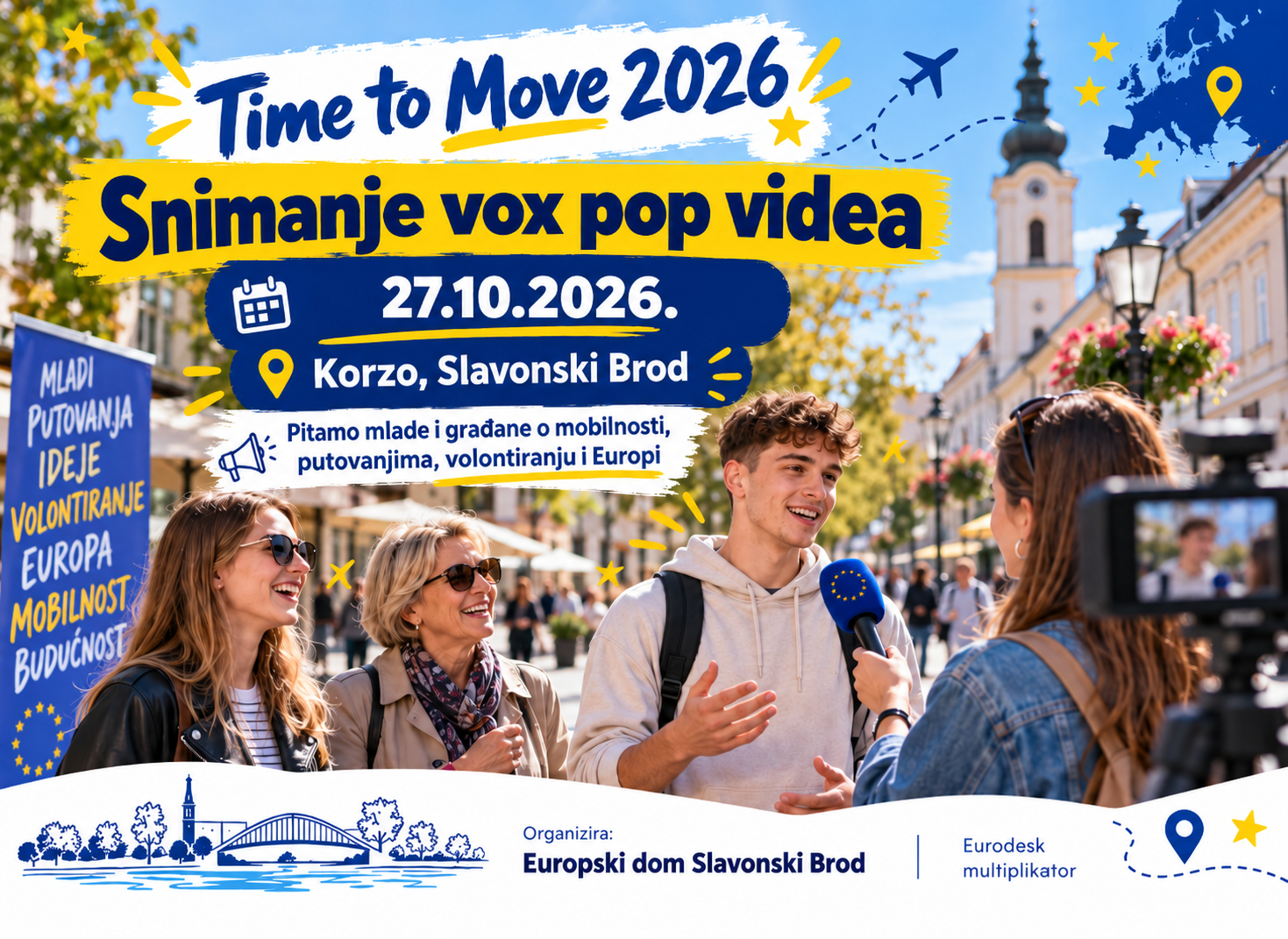 Time to Move na Korzu: pridruži se snimanju vox pop videa!
